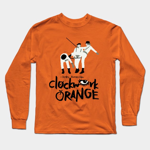 Clockwork orange minimalist Long Sleeve T-Shirt by 2ToastDesign